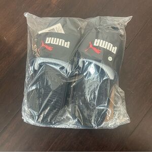 Puma Black Slides